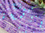 Matte Grape - Mermaid Aurora Rondelle Beads - 6x4mm - 7.5" Strand