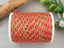Coral Salmon w/Gold - Poly Cotton Cord - 4yds