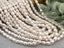 Lt Rose White - Mini Pearl Barrel Glass Beads - 4mm - 16" Strand