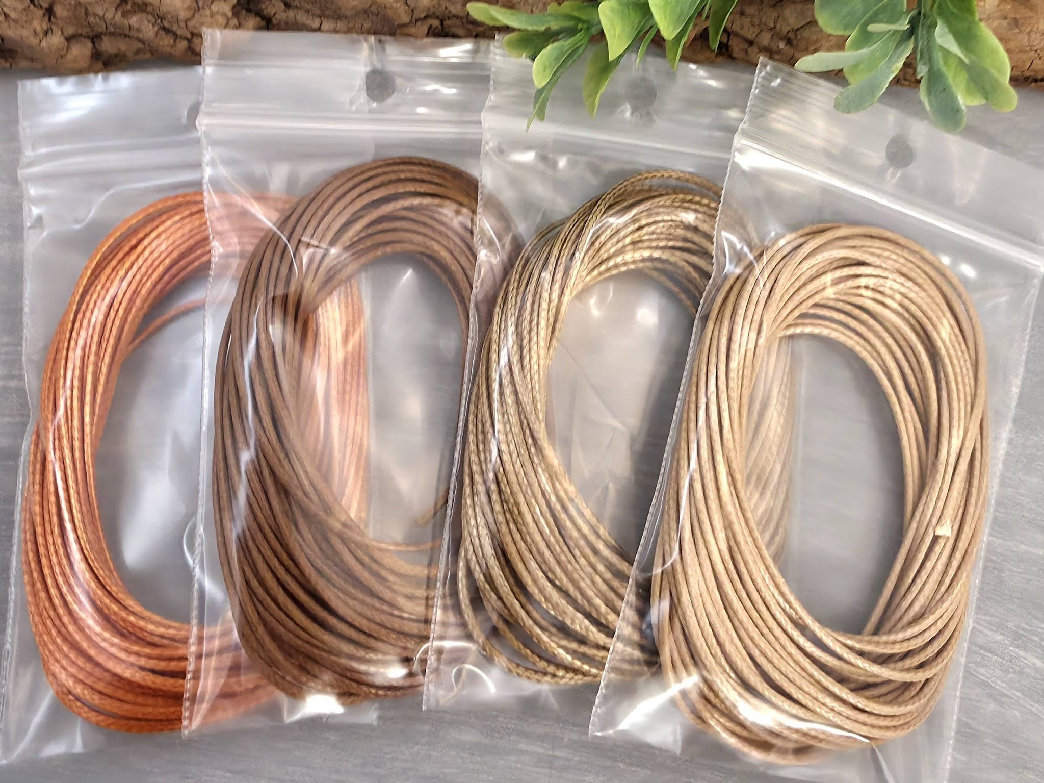 Combo 4 - Korea Waxed Polyester Cord - 1mm - 20yds