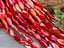 Mystic Coral - Micro Faceted Edge Marquise Cut Crystals - 8x5mm - 20" Strand