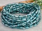 Teal - Crystal Glass Teardrops - 9x4mm