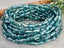 Teal - Crystal Glass Teardrops - 9x4mm