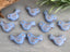 Dusty Blue - Czech Bird Beads - 12mm - 4pcs