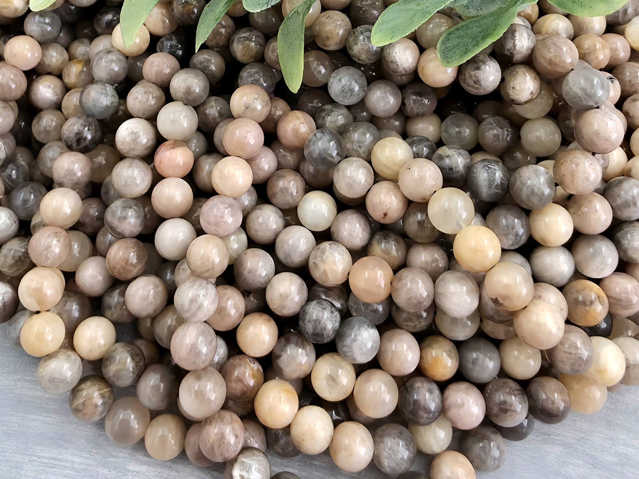 Natural Black Moonstone - 6mm