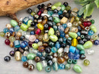 Multicolor - Luster Glass Bead Mix  - 3-6mm - 100gr.