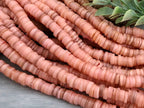 Lt Peach - Heishi Shell Disc - 6mm - 10" Strand