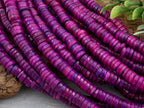 Purple Magenta - Heishi Shell Disc - 6mm - 10" Strand