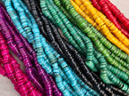 Turquoise Green - Heishi Shell Disc - 6mm - 10" Strand