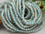 Lake Blue Lined Crystal Bicone - 4mm - 10" Strand