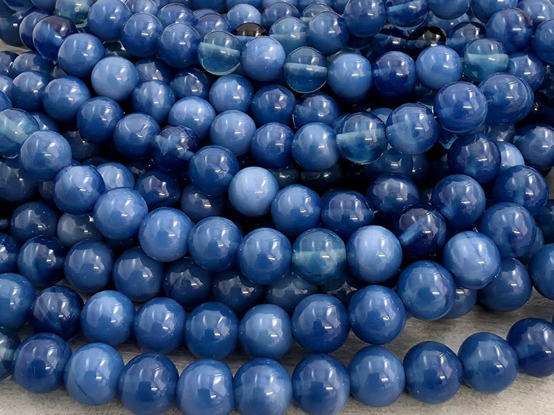 Opaline Blue Agate - 8mm - 10" Strand