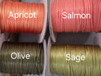 Combo 2 - Korea Waxed Polyester Cord - 1mm - 20yds