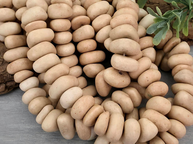 Natural Riverstone - Irregular Pebble Gemstone - 8" Strand