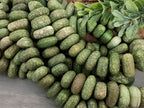 Forest Sage - Irregular Dyed Magnesite Pebble Stone - 8" Strand