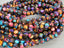 Multicolor Mosaic - Turquoise Beads - 6mm - 15.5" Str.