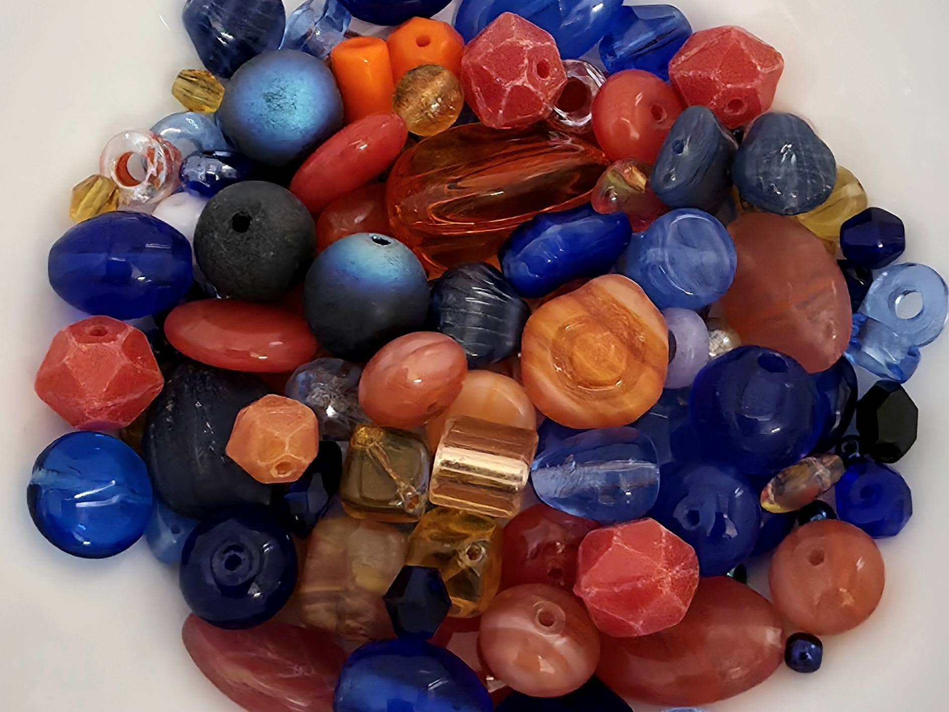 Sunset Sapphire - Czech Glass Mix - 50gr. Main image