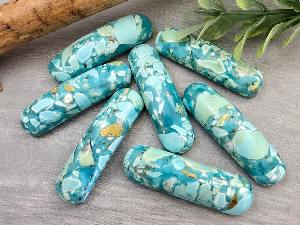 Lagoon - Curved Bracelet Bar - 35x12mm
