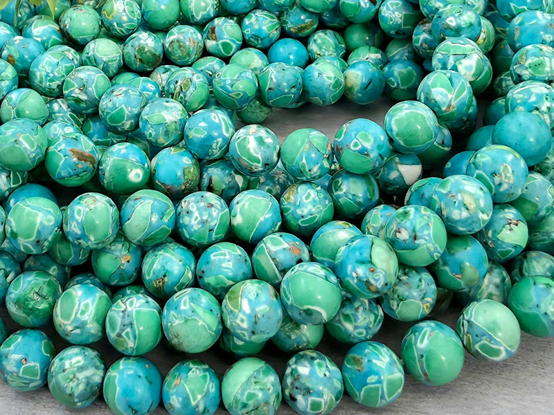 Lagoon Mosaic - Turquoise Beads - 8mm - 7.5" Str.