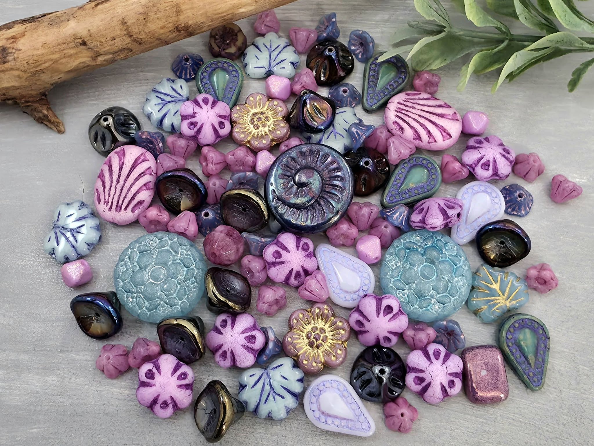 Orchid Lagoon - Designer Czech Mix - Assort Size Main image