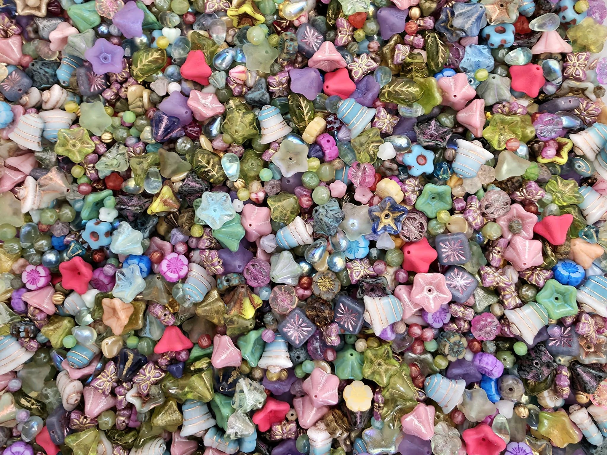 Whimsical Spring - Designer Czech Mix - Assort Size Secondary image
