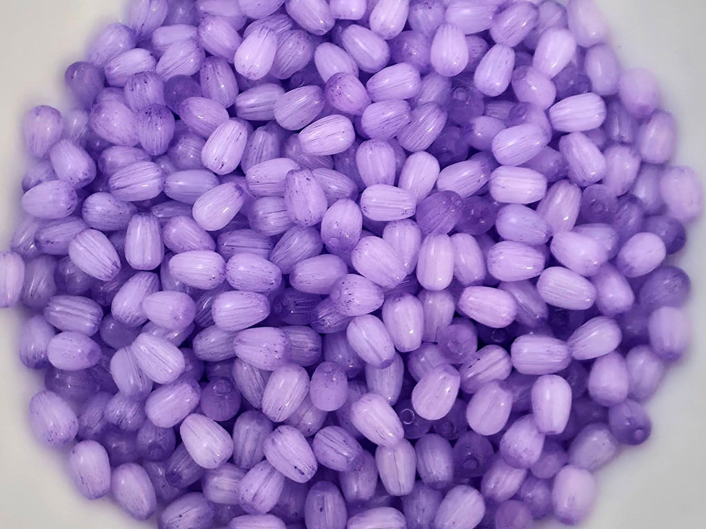 Satin Lavender - Mini Glass Fiber Optic Teardrops - 20grms