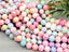 Pastel Rainbow - Hexagon Cut Glass Crystals - 8mm - 7.5" Str.
