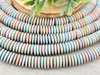 Rainbow - Alashan Agate Disc Dyed Stone - 8mm - 5"Str.