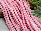 Blush Peony Pink - AB Glass Crystals - 4mm - 15" Str.