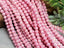 Blush Peony Pink - AB Glass Crystals - 4mm - 15" Str.