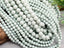 Milky Mint - Iridescent Czech Glass Pearls - 4mm/6mm - 15" Str.