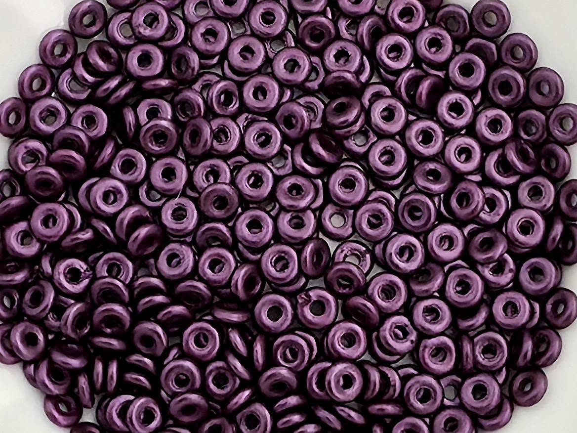 Pastel Eggplant  - Czech O Beads - 4mm - 5gr.