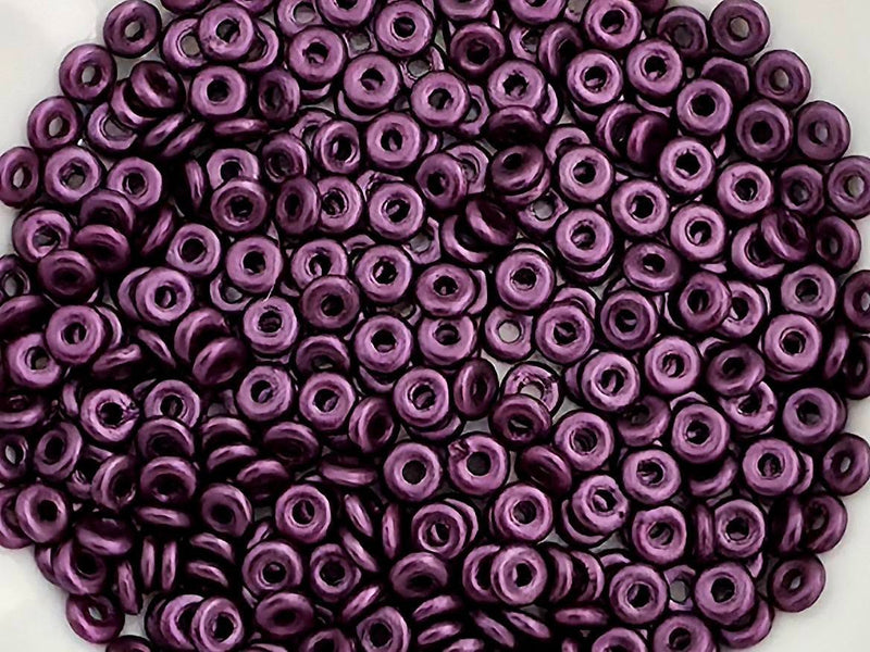 Pastel Eggplant  - Czech O Beads - 4mm - 5gr.