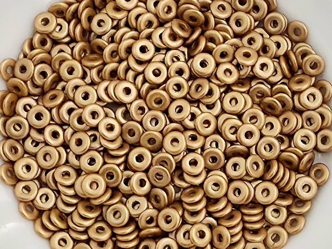 Pastel Amber - Czech O Beads - 4mm - 5gr.