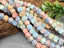 Alashan Rainbow Agate - Faceted Cubes Stone (Dyed) - 6mm - 5"Str.