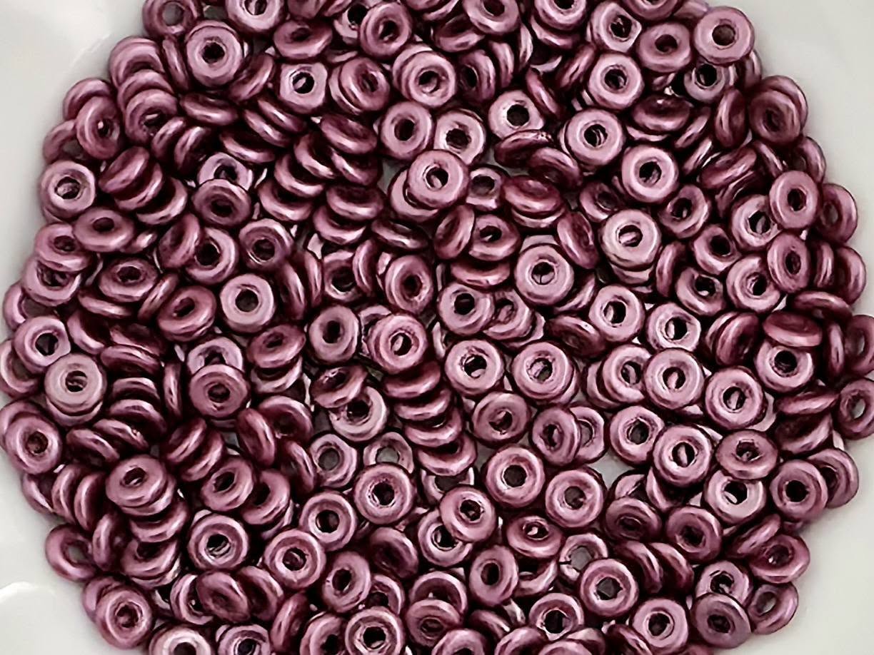 Pastel Plum - Czech O Beads - 4mm - 5gr.