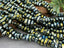 Blue Green Mix - Metallic Hematite Nuggets - 16" Full Strand
