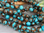 Turquoise & Copper Bronzite - Round Composite Gemstone - 8mm - 7.5" Str.