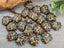 Red Picasso Patina Wash - Czech Maple Leaf - 13x11mm - 10pcs