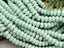 Matte Seafoam - Glass Disc Rondelles - 8x4mm - 15" Str.