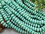 Matte AB Dark Seafoam - Glass Disc Rondelles - 8x4mm - 15" Str.