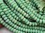 Matte Turquoise Green - Glass Disc Rondelles - 8x4mm - 15" Str.