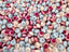 Blushed Horizon - Glass Disc Rondelles Mix - 8x4mm - 15" Str.