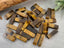 Natural Tiger Eye - Gemstone Tubes -14x5mm - 8" Str. (loose)
