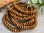 Ochre Orange Picasso - Czech Spacer Disc - 6mm - 50pcs/ Str.