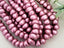 Plum - Czech Potatoe Pearls - 6x8mm - 7" Strand/ Approx 32pcs