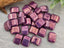 Purple Luster - Czech Rectangle Beads - 12x8mm - 10pcs