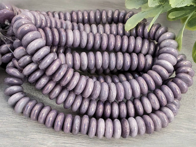 Lilac Blue AB Luster - Czech Spacer Disc - 6mm - 50pcs/ Str.