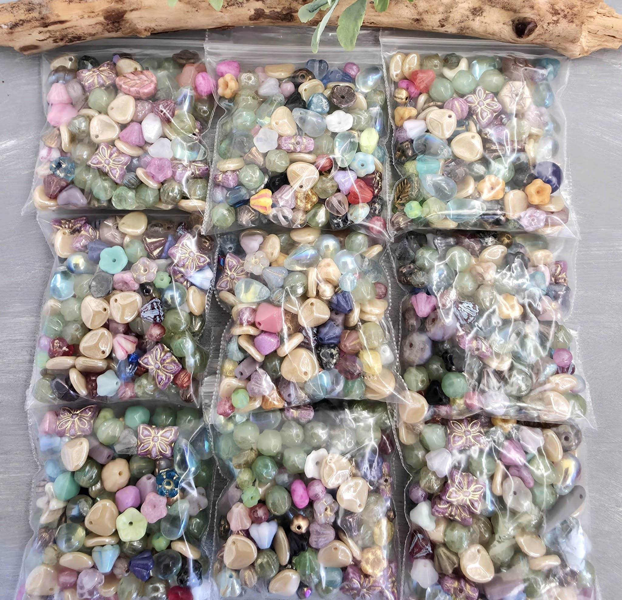 Premium Czech Glass Bead Mix - Tiny Size 3 to 8mm - 30gr Secondary image