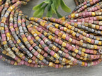 10/0 Aged Pink Medley Picasso - Czech Seed Bead Mini Bugle Mix - 20" Str.