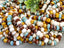 2/0 Aged Coastal Bliss Picasso - Large Czech Seed Bead Mix - 5.5/6mm - 10" Strand